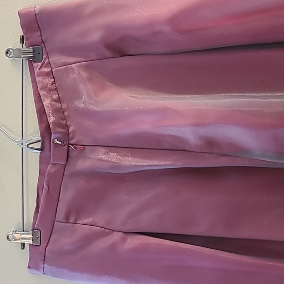 NWOT Apostrophe grey/fuschia full length skirt - Picture 5 of 8